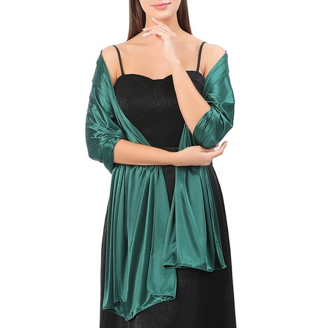 Bridesmaid Wrap Solid Color Smooth Ladies Pure Color Anti-Sun Bride Shawl for Wedding