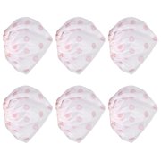 NFTIGB 100Pcs Non-Woven Disposable Microphone Cover White with Red Dot Stage Interview Karaoke Mic Shield Accessory 3.2 inches / 83mm Diameter for Universal U & O Shape Mics
