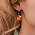 thumbnail image 6 of YYKihy Funny Orange Drop Earrings For Women (orange Drop Earrings) Orange Dangle Earrings For Women Cute 3D Orange Earrings Acrylic Lifelike Orange, 6 of 9