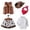 07 Brown, variant on Western 3-Piece Cowgirl Cos Outfit For Girls - Vest & Hat Halloween Party Dress Up Set