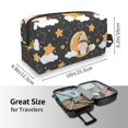 thumbnail image 4 of Goofa Cute Bee Gnome Printed Toiletry Bag with Handle,Large Capacity Travel Makeup Cosmetic Bag for Women, Carry on Airport Airline Compliant Bag, 4 of 9