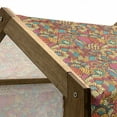 thumbnail image 5 of Ethnic Pet House, Lively Colored Composition with Rich Floral Elements Ornate Botanical Doodle Art, Outdoor & Indoor Portable Dog Kennel with Pillow and Cover, 5 Sizes, Multicolor, by Ambesonne, 5 of 5