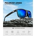 thumbnail image 4 of KALIYADI Polarized Sunglasses for Men and Women,Mens Classic Square Sun Glasses with UV Protection for Driving Fishing Golf(3 Pairs), 4 of 8