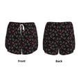 thumbnail image 3 of Honeii Love Valentine's skull print a double-layered women's running short, ideal for gym, tennis, and various activities, complete with a practical pocket-Large, 3 of 7