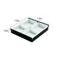thumbnail image 3 of Multi Compartment Dried Fruit Tray Squares Snack Tray Plastic Snack Display Tray Candy Snack Tray Organizer for Kitchen and Party Food and Pantry Organization Dried Fruit Tray Squa, 3 of 9