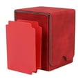 thumbnail image 3 of Dalazy Étui en Cuir pour Cartes 100+ Cartes sous Pochette pour Affaires Rouge 1ensemble, 3 of 6
