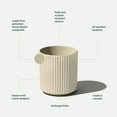 thumbnail image 2 of Veradek Demi Series 12" Plastic-Stone Planter - 2-Pack Sand, 2 of 10