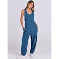 thumbnail image 6 of ANRABESS Harem Jumpsuit for Women Sleeveless Baggy Overalls Romper with Pockets, Drawstring Loose Summer One Piece Outfit Size XL, 6 of 8
