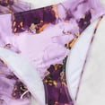 thumbnail image 6 of Swimsuits for Girls Fashion Swimwear 3 Piece Tie Dye Print Rash Guard for Teen Youth Big Kids Summer Beach Pool Bathing Suit Purple Size 14-15 Y, 6 of 6
