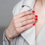 Everly Womens Diamond Sterling Silver Ring