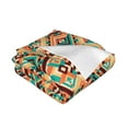 thumbnail image 3 of XMXT Throw Blanket, Aztec Tribal Geometric Print Machine Washable Blankets for Sofa, 40 x 30 inches Multicolor, 3 of 9