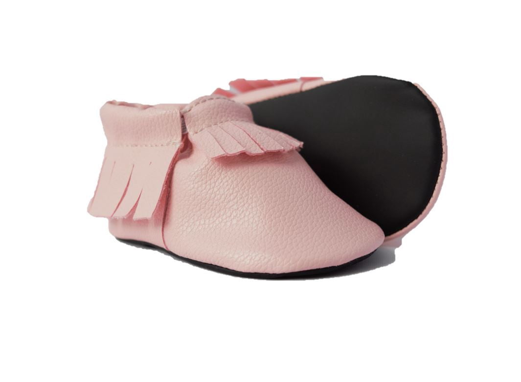 Pink Baby Chalkboard Shoes - Moccasins - 3-6 Months