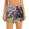 thumbnail image 2 of Salouo Lilacs Teapot Scenic Painting Print Women's 2 in 1 Running Shorts Double-Layer Shorts Athletic Workout Gym Yoga Shorts Running Shorts for Women-Medium, 2 of 7