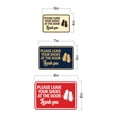 thumbnail image 5 of Signs ByLITA Classic Framed Please Leave Your Shoes At The Door Thank You Sign (Ivory/Dark Brown) - Large, 5 of 6