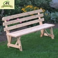 thumbnail image 2 of Western Red Cedar Bench with Back, 2 of 4