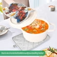 thumbnail image 3 of Yayeee Pot Holders Kitchen Heat Resistant with Pockets 7"x9.8" Cotton Oven Cooking Hot Pads, Vibrant Floral, 3 of 7