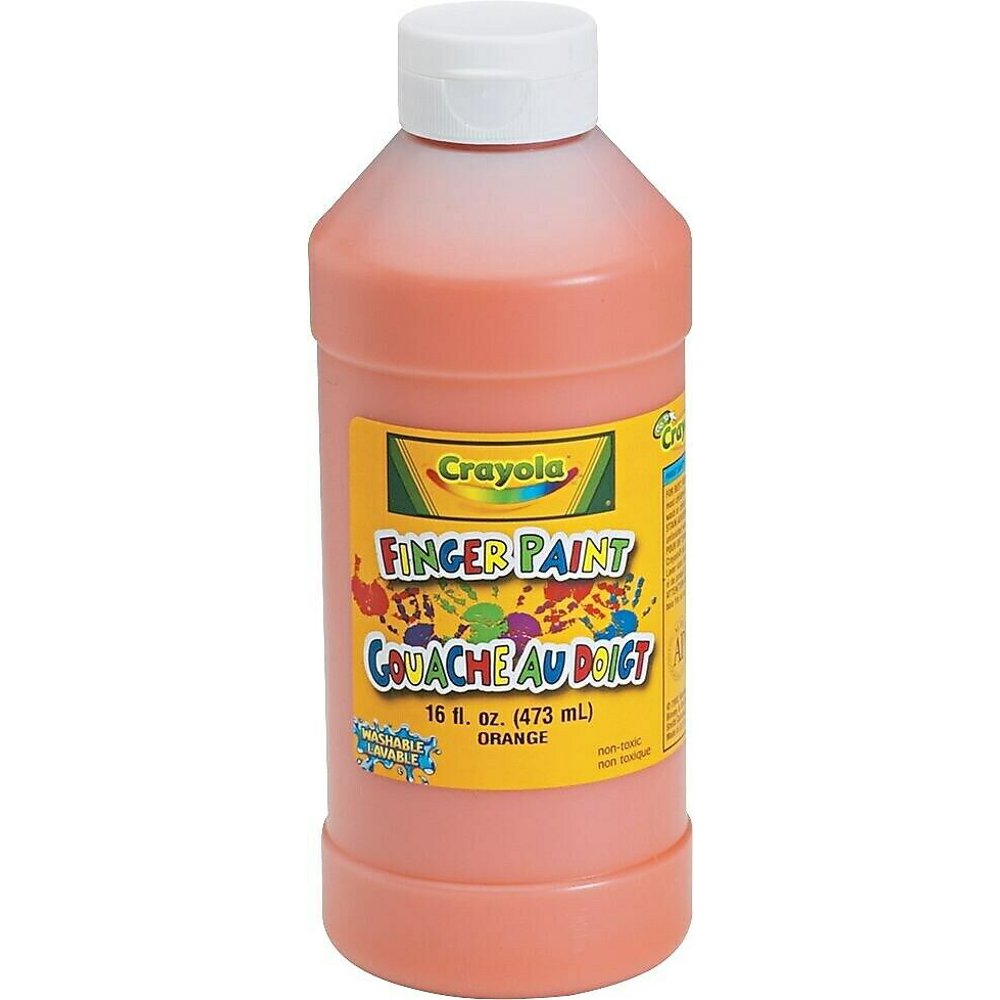 Crayola 16oz. Washable Finger Paint, Orange 551316036
