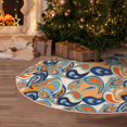 thumbnail image 5 of Rateoe Fashionable Paisley Pattern Christmas Tree Skirt with Ties , Christmas Tree Decorations, Farmhouse Christmas Decor Xmas Holiday Decorations-36", 5 of 6