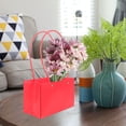 thumbnail image 4 of LEORX 6Pcs Floral Bags Waterproof Storage Kraft Paper Red for General Users Desktop, 4 of 8