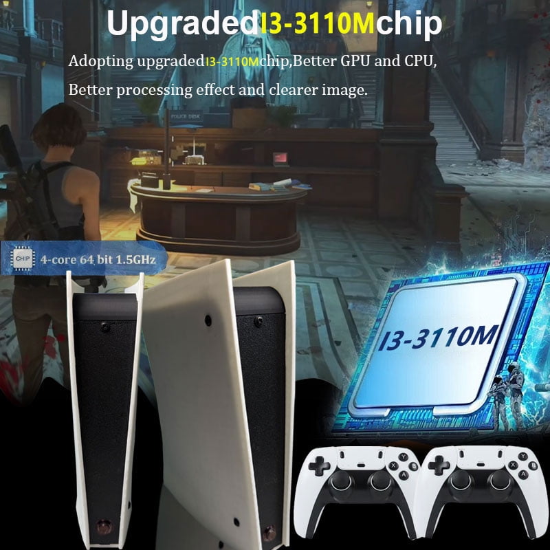 X5 Retro Game Console 500GB Built-in 70000+ Classic Games 4K HD Output 60+ Emulators for Xbox Wii PS2 N64 SEGA Dreamcast & More