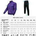 thumbnail image 4 of Mens Athletic 2 Piece Tracksuit Sets Casual Jogging Suits Full Zip Sports Set Stand-up collar Sweatsuit fo Men Purple XXL, 4 of 5