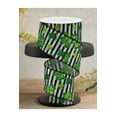 thumbnail image 2 of Glitter Shamrock Wired Ribbon, Black White Green - 2.5 Inches x 10 Yards st Patrick Clover, 2 of 3