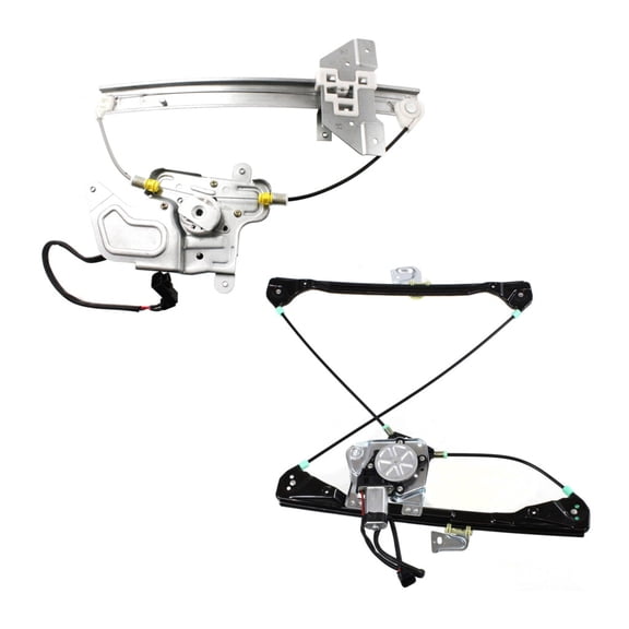 KarParts360 For Pontiac Grand Am 1999-2005 Window Regulators Passenger Side | Pair | Front And Rear | Power | With Motor | Replacement For GM1351122, GM1551104 | 22702138, 22730702