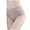 Brick Red, variant on Women's Panties Underwear for Women Lace Waistband Full Briefs High Leg Knickers Soft Stretch Panties for Everyday Comfort Pink XXL