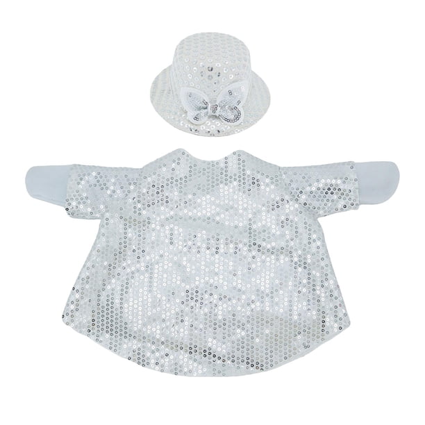 Ropa para ganso de porche, accesorios decorativos para jardín, disfraz para ganso de césped de 23 pulgadas. Plata
