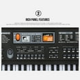 thumbnail image 3 of Bamboohart Clavier de Piano Électrique Numérique à 61 Touches, Clavier Portable Multifonction avec Microphone, 3 of 8