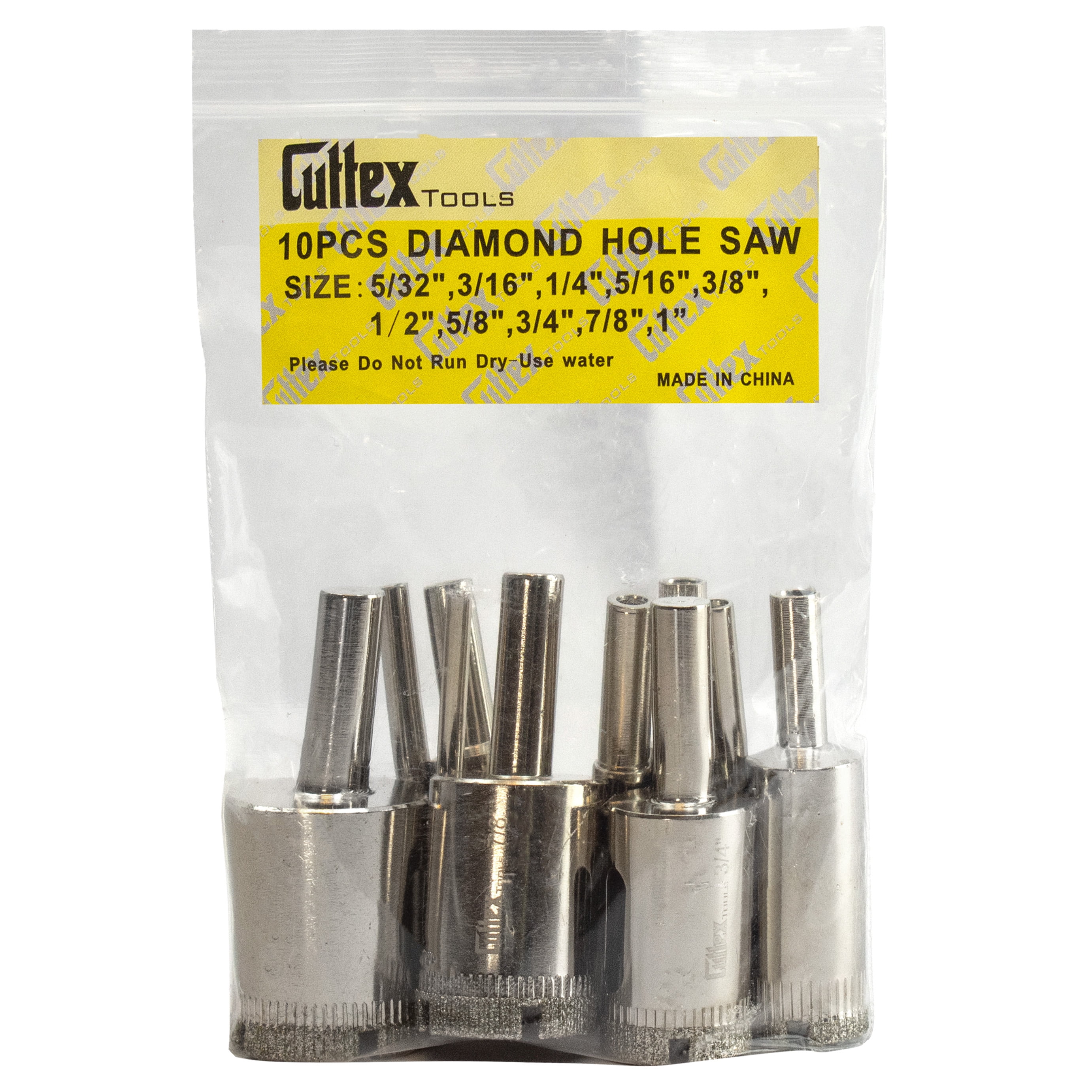 CUTTEX TOOLS Diamond Drill Bit Set, 10 