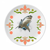Animal Paper Break Shocks Sharks Flower Ceramics Plate Tableware Dinner Dish