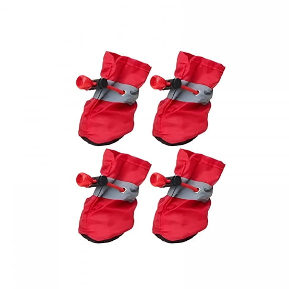 TELOLY 4Pcs Dog Shoes for Hot Pavement Anti-Slip Dog Boots & Paw Protectors for Winter Snowy Day Summer Dog Snow Boots Waterproof Dog Shoes for Small to Large Dogs with Reflective Straps for Hiking