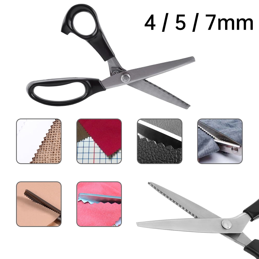  Sewing Shears, Fabric Decorative Triangle Edge Pinking Shears  Scissors Clipper Professional Dressmaking Clipper 3 5 7mm(3mm) : Arts,  Crafts & Sewing