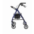 thumbnail image 3 of Andador con ruedas Medline con asiento, de acero, con ruedas de 6 pulgadas, soporta hasta 350 lb, color azul, 3 of 4