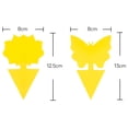 thumbnail image 6 of ACDANC 48 Pack Sticky Fruit Fly Traps and Fungus Gnat Trap Killer for Indoor Outdoor,House Plant Trap for Fruit Flies,Flying Insects Gnat Traps for House Indoor, 6 of 8