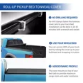thumbnail image 3 of RVNI 5.6 ft Soft Roll Up Truck Bed Tonneau Cover for 2009-2023 Dodge Ram 1500 Classic, 3 of 7