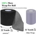 thumbnail image 2 of MaxxMarket Pre Wrap Tape Athletic,3 Rolls X 22 Yards Beige Prewrap Headbands for Hair,Foam Underwrap Sports Wrap, 2 of 16
