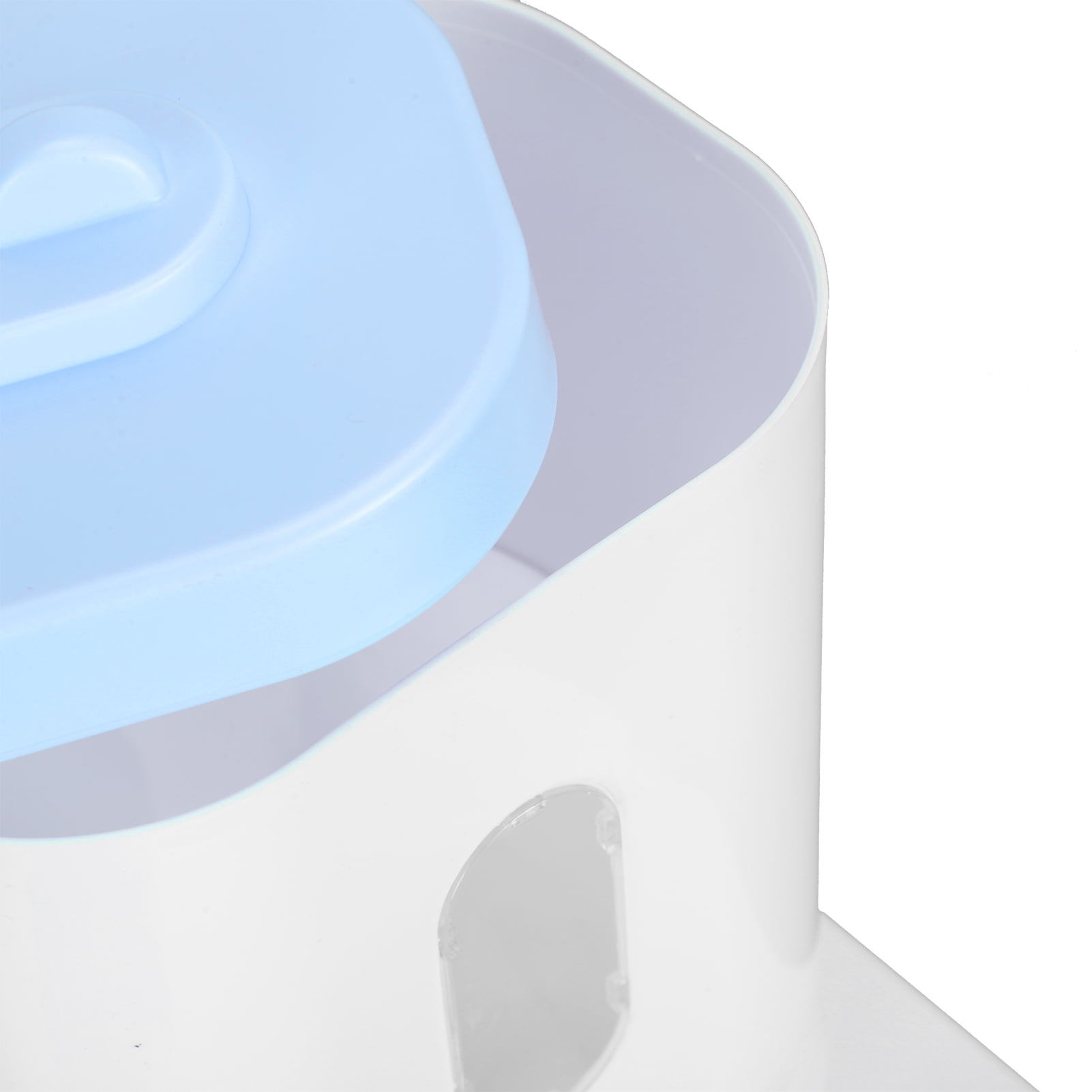 Yajisi Pet Food Water Dispenser 2 in 1 Detachable Automatic Cat Waterer Feeder for Dog Puppy, 11 inches / 28 cm, Blue