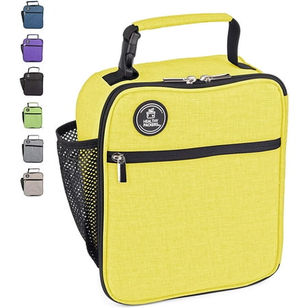 Insulated Lunch Box for Adults and Kids - Professional Work Lunch Bag for Men and Women - Spacious and Heavy Duty School Lunchbox for Boys and Girls (Yellow)