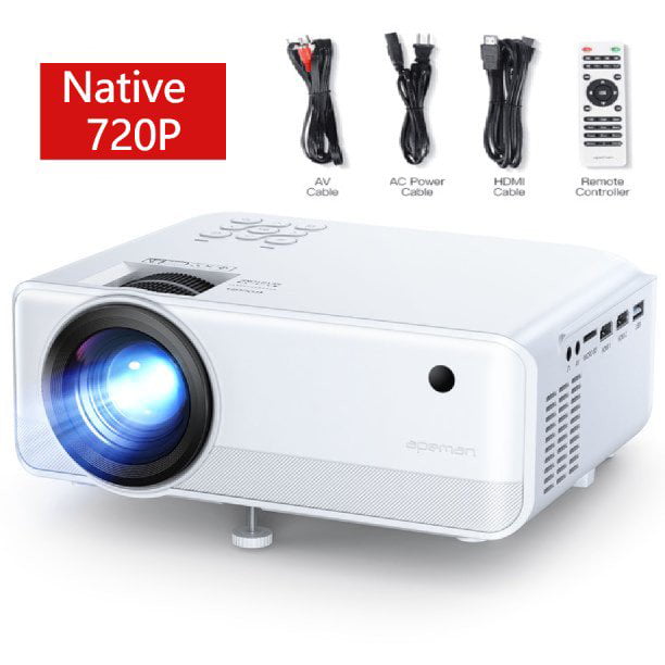 Projector APEMAN Mini Videoprojector Portable 4500 Lumens Built-in Dual Speak... 