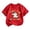 AB254 Red, variant on Bainana Short Sleeve T Shirts For Boys Number Two Print Loose Tops Big Kids Summer Tees