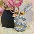 thumbnail image 6 of Bling Alphabet Keychain for Women Girls - Alloy Initial Letter (A-Z) Keychain with Sparkly Rhinestones, Cute Keychain Charms, 6 of 6