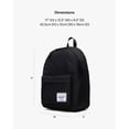 thumbnail image 3 of Mochila Herschel Supply Co. Negro clásico, 26 litros, reciclado, 3 of 7