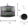 thumbnail image 2 of SHSLING 8/6/4/2 Layer Herb Drying Rack Net Mesh with Green Zippers, Mesh Hanging Plant Dry,Herb Dry Net for Garden, 2 of 6