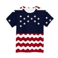 thumbnail image 4 of NAISIBABY Boys 4th of July T-Shirt, Short Sleeve Soft Fashion Round Neck Summer Patriotic Graphic Tee Multicolor Size 10, 4 of 5