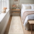 thumbnail image 4 of Kitchen Runner Rug Non Slip Washable 2.5x8, Soft Low Pile Entryway Rug Runners for Hallways,Carpet Runner for Living Room,Kitchen, Laundry, Bathroom(Cream/Beige,2.5'x8'), 4 of 8