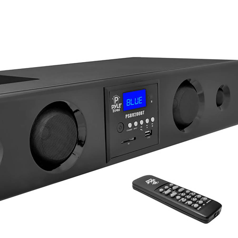 Pyle 300 Watt Bluetooth USB/SD/FM Radio Soundbar System with Remote (2