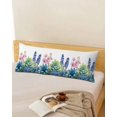 thumbnail image 5 of Succulent Green Blue Pink Body Pillow Cover 20 x 54 Inch Decorative Pillow Cover Summer Botanical Tropical Lumbar Pillowcase Seasonal Rectangle Cushion Case for Couch Sofa Bed Living Room, 5 of 7