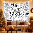 thumbnail image 3 of Moon Stars Soft with Heart Strong Mind Scale, Inspirational Illustration for Quote Lovers, Typography Wall Art, Valentine'S Day Gift, Tapestry Wall Hanging for Bedroom and Dorm, 3 of 7